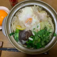 昼食　鍋焼きうどん|ATさん