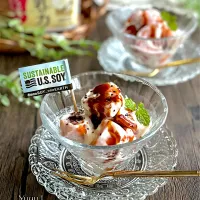 柿のヨーグルト和え　バルサミコがけ|ゆーこどんさん