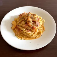 えびクリームパスタ|dashi menjiroさん