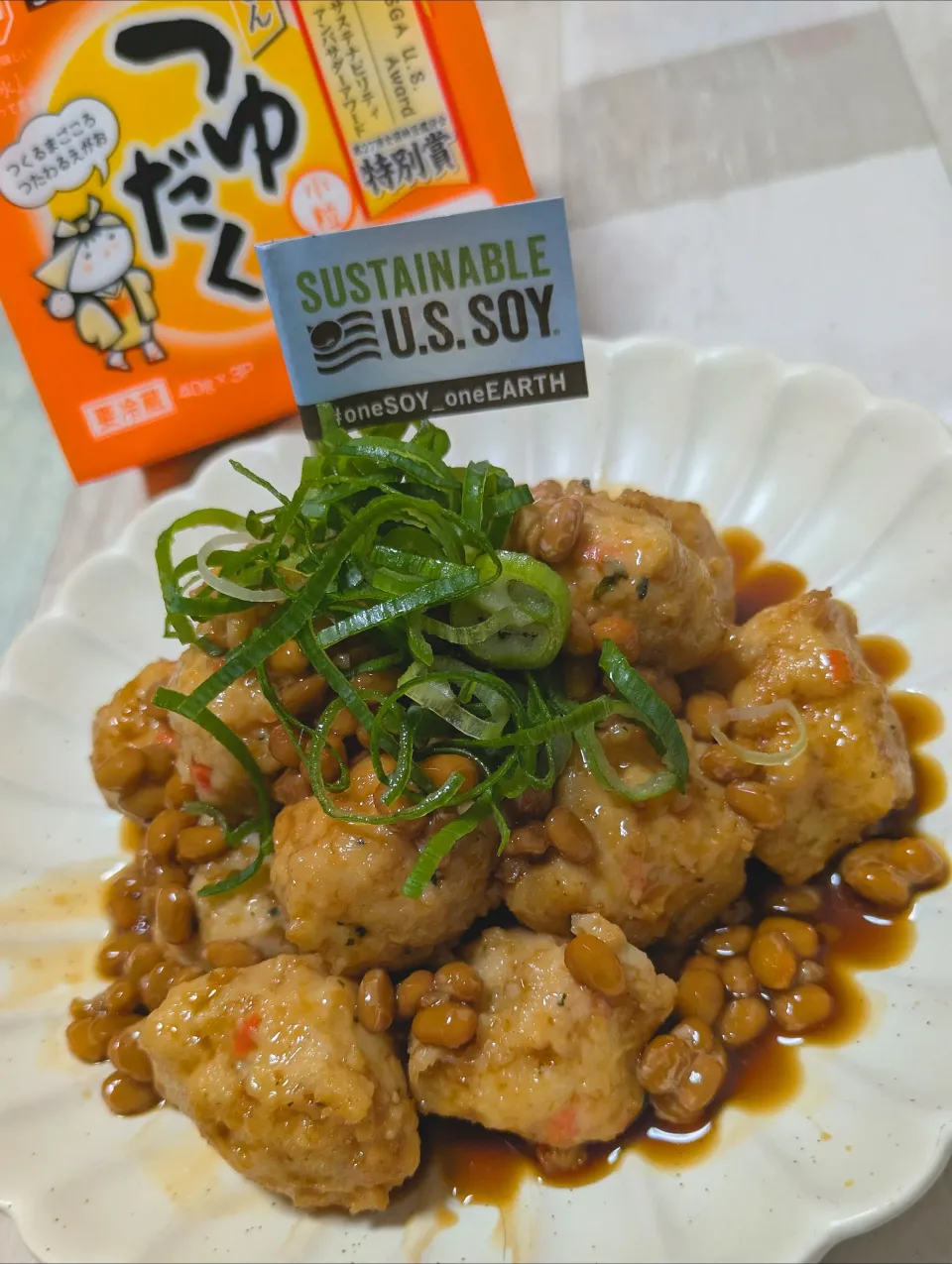 鶏団子の粘ぁ〜るソース💞|ひとみんΨ(*´∀｀)Ψさん