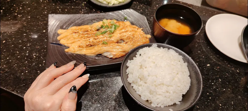 Salmon mentai with rice 😋😍💯💕💋|🍒lynnlicious🍒さん