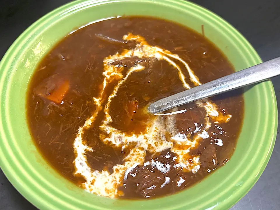 ⑥12月13日・［牛タン屋のコース🥰］・牛タンシチュー😊✨|山勝さん