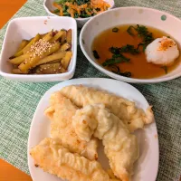 ☆とり天　☆さつまいもきんぴら　☆ごま和え|chikakoさん