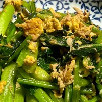 小松菜とツナの卵炒め|須佐浩幸さん