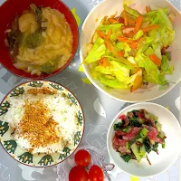 夕ごはん|太陽に向かってさん