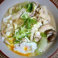 鍋煮込みうどん|すくらんぶるえっぐさん