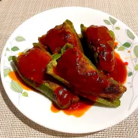 今夜はピーマンの肉詰め|めんちゃんさん