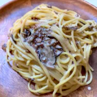 きのこのクリームパスタ|カルボーンさん