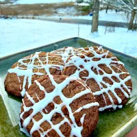 Gingerbread cookies with orange sugar drizzle.|Dean M Rogersさん