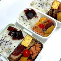 今日のお弁当　ハンバーグ弁当|mishiさん