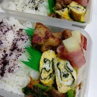 小松菜炒め鶏照り焼き弁当|yayoi.Kさん