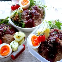 ハンバーグ弁当|やまおんなさん