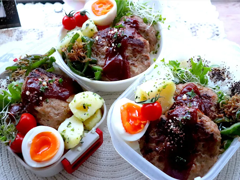 ハンバーグ弁当|やまおんなさん