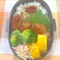 1215 照り焼きチキン　男子高校生弁当|Riieeさん