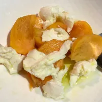 柿とモッツァレラのカプレーゼ|マユマユさん