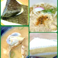 日頃回る寿司屋は一切利用しない  しかし税込90円メニューには弱かった 12月19日迄コレ全部90円 貝汁は特にお得🉐大粒のアサリが10個も入って味も良かった ケーキは私は嫌いなので主人だけ、貝汁もうどんがあるので2人で1杯 2人合計でランチ代540円 一人270円|🐈⸒⸒⸒⸒つるのダンス🐈🐾さん