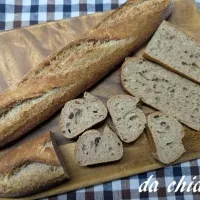 E65と全粒粉のバゲット、断面| chiaraさん