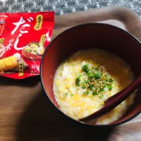 卵雑炊で朝ごはん| ユミさん