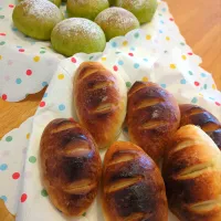 塩パン＆抹茶あんぱん|さやかさん