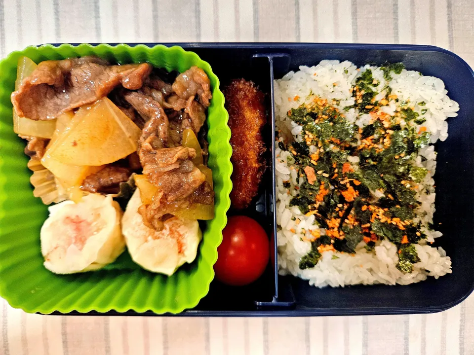 大根と牛肉のオイスターソース炒め❤️旦那さんお弁当❤️|かおるcitronさん