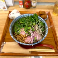 三関せりの中華そば（大盛）@キッチンきらく|morimi32さん