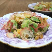 焼きれんこんとアボカドのサラダ|古尾谷りかこさん