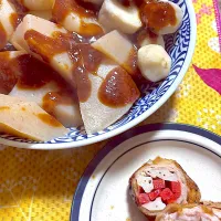 味噌田楽🍢　人参🥕蓮根の豚肉巻き|4jinoanataさん