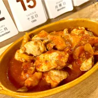 チキンと舞茸のトマト煮込み|茶茶茶さん