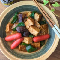 厚揚げｶﾚｰ煮|まりおさん