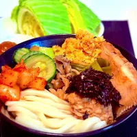子持ち鰈煮物混ぜうどん|マニラ男さん