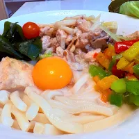 鶏ちゃんぽん うどん|マニラ男さん