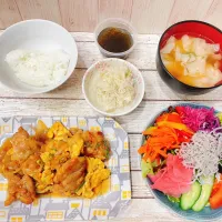 鶏肉と玉ねぎと玉子の炒め物| chou  chouさん