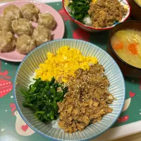 サバ缶で三色丼♬|panchiさん