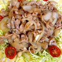 豚肉照り焼き炒め。|abekoさん