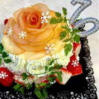 70歳古希のケーキ|富士子🍒🐰🍓さん