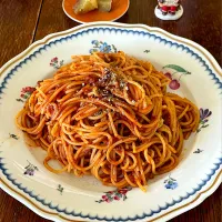 ランチ♯スパゲティ♯ミートソース|小松菜さん