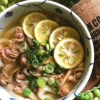 青みかん肉きのこうどん|MAPITEEさん