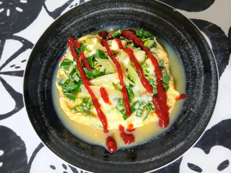 レンチンで簡単😆✨スパニッシュオムレツ風😆✨|ぽんすけさん