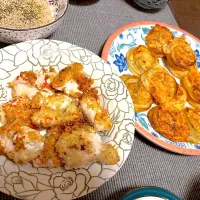 ささみチーズかつとジャガイモチーズ焼き|きなこさん