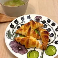 手作りミニクロワッサン🥐と玉ねぎ麹のスープ|Atelier Sekiさん