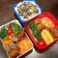 唐揚げとコロッケのお弁当|雑草シェリーさん