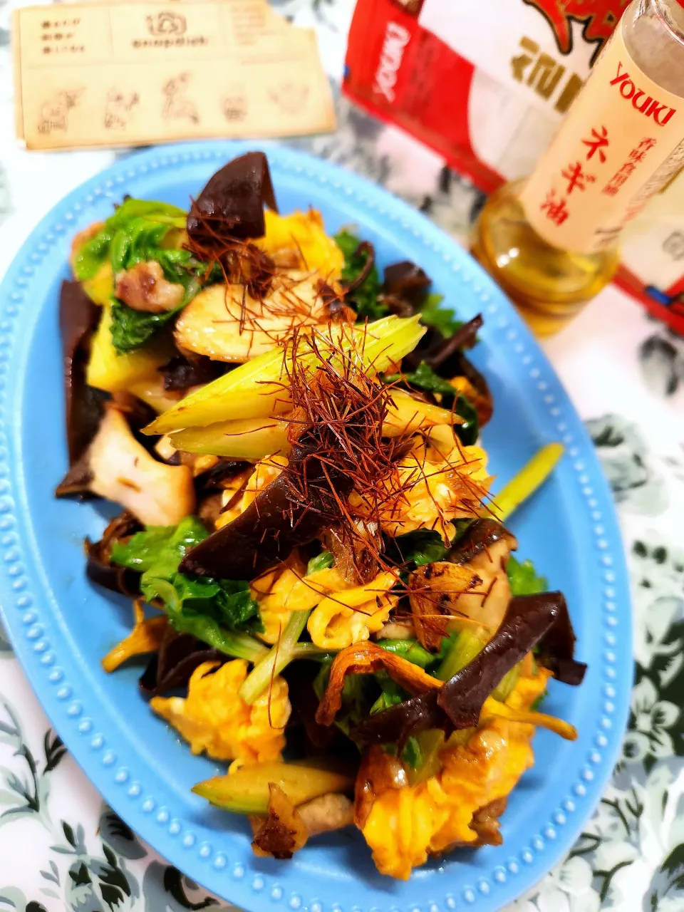 🔷金針菜と木耳の🐣たまご炒め🔷|@きなこさん