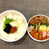 高校生息子のお弁当🍱 豚の生姜焼き弁当🍱|Snow10さん