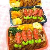 棒ヒレカツ弁当♥ぶり大葉フライ弁当♥|みちゅあしさん