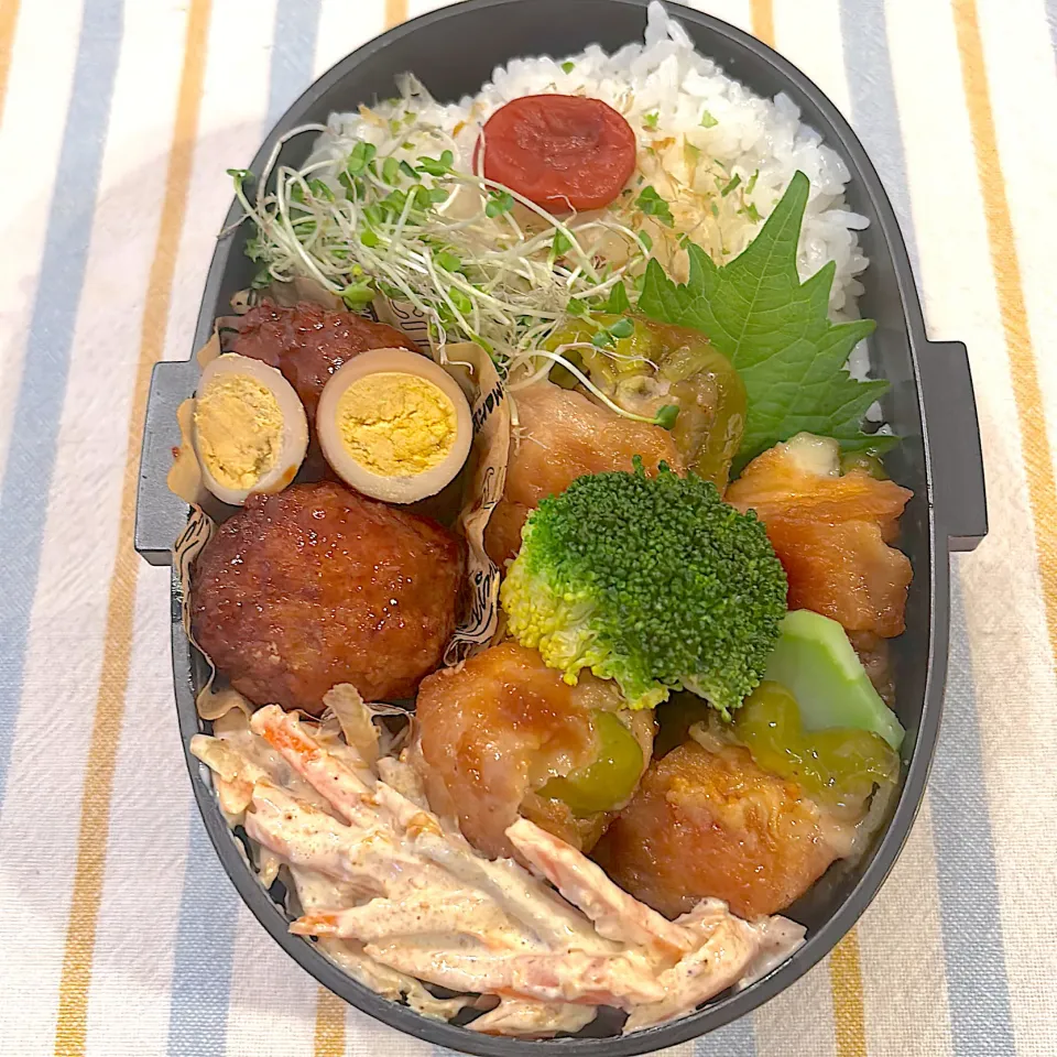 1216 肉巻きピーマン　男子高校生弁当|Riieeさん