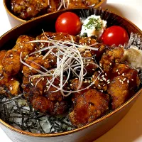 鶏から甘酢あん弁当|KUMIさん