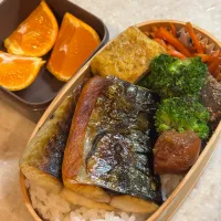 娘お弁当（焼き鯖）|takezooさん