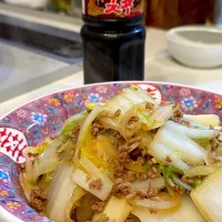 『世界の食卓探検隊』合挽と白菜の中華炒め