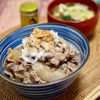 おろしぽん酢牛丼| あゆさん