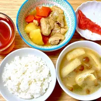 昼食 肉じゃがなど|ふわふわさん